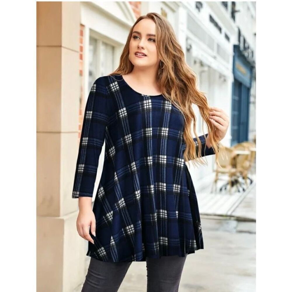 LARACE Large Top 3/4 Sleeve Comfy Tunic